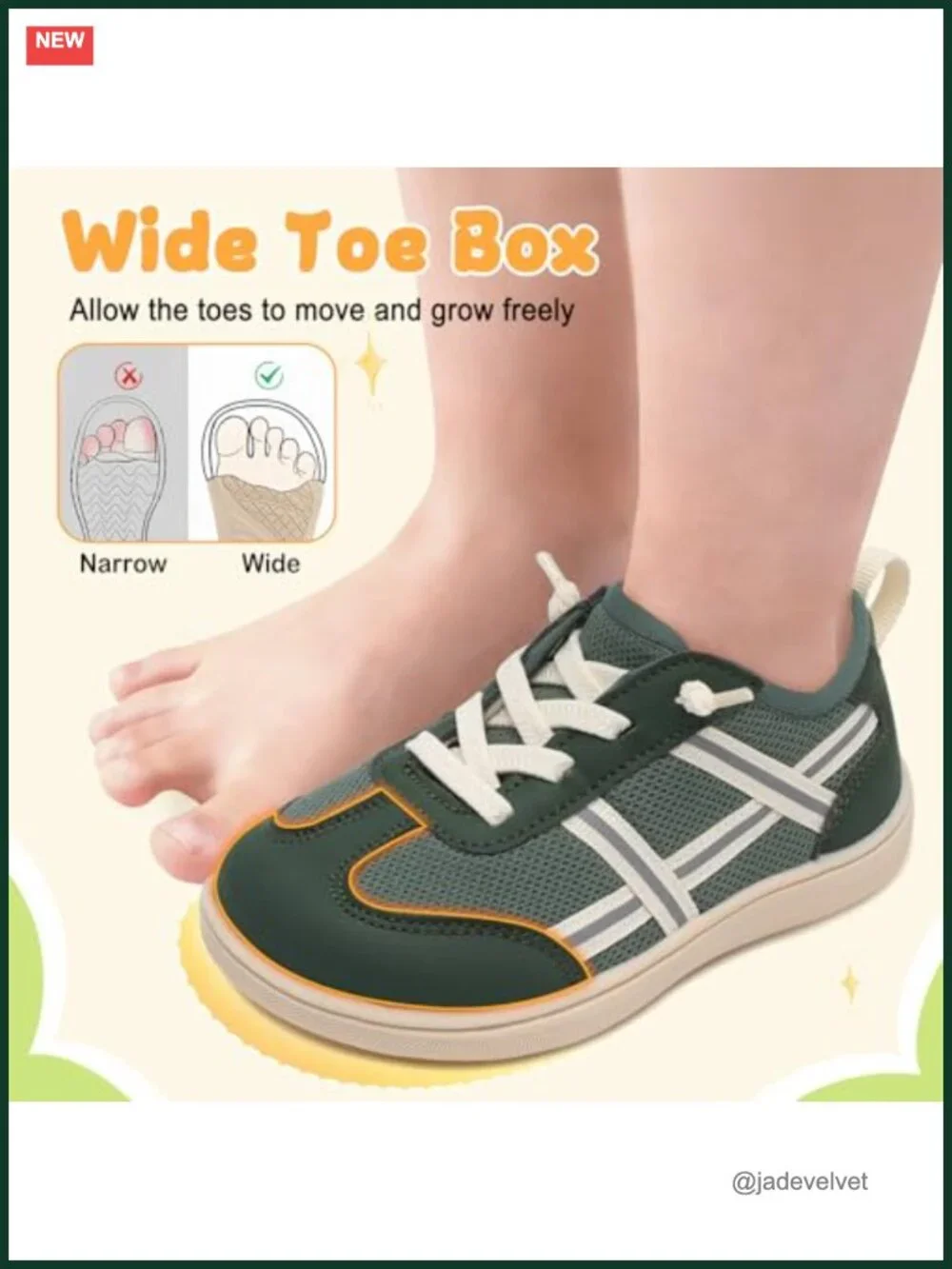 Toddler Barefoot Sneakers - Zero Drop, Slip-on, Wide Toe Box, Breathable Mesh